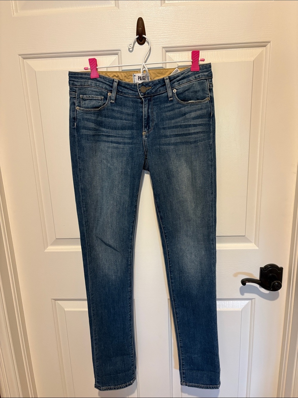PAIGE Women's Dark Blue Skinny Jeans